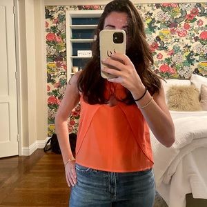 Orange cut-out blouse from Mink Pink! Excellent condition
